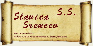 Slavica Sremčev vizit kartica